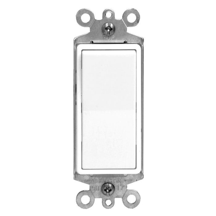 Leviton Decora Rocker Light Switch - White, Model 05601-W - Orka