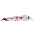 View Milwaukee 6 in. 5/8 TPI the Ax SAWZALL Blades (5 Pack), Model 48-00-5021
