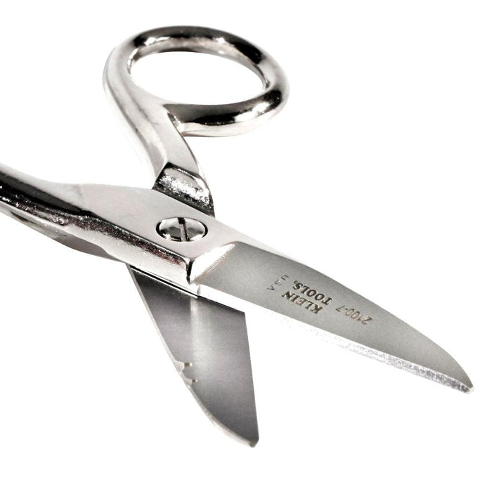 Klein Tools Electrician's Scissors, Nickel Plated, Model 21007 - Orka