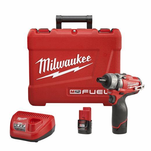 Milwaukee M12™ FUEL™ 2SPD Screwdriver Kit, Model 2402-22* - Orka