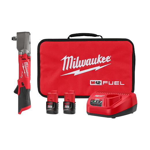 Milwaukee M12 FUEL™ 1/2" Right Angle Impact Wrench Kit, Model 2565-22* - Orka