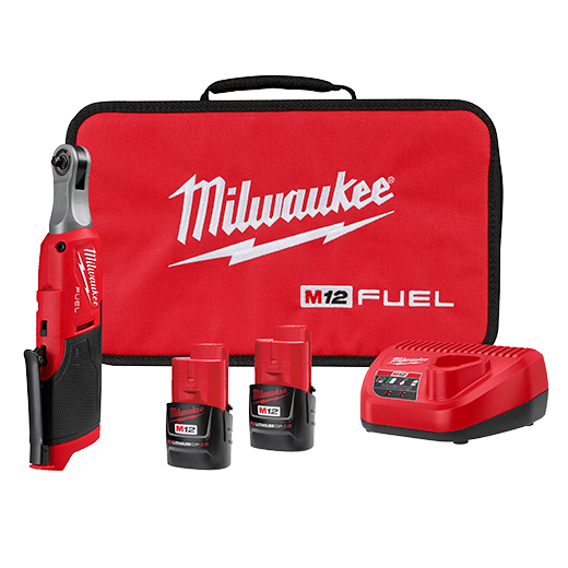 Milwaukee M12 FUEL™ 1/4" High Speed Ratchet Kit, Model 2566-22* - Orka