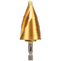 View Klein Tools Step Drill Bit, Spiral Double-Fluted, 7/8 Inch to 1-3/8 Inch, VACO, Model 25960*