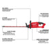 Milwaukee M18 FUEL™ Hedge Trimmer (Tool Only), Model 2726-20 - Orka