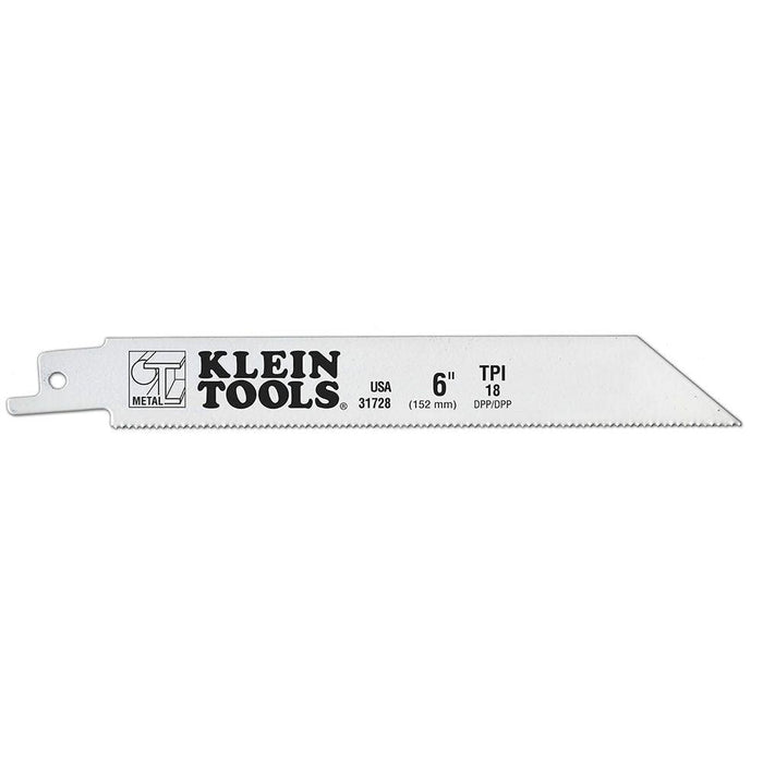 Klein Tools Saw Blade for Heavy Metals, 18 TPI, 6-Inch, 5-Pack, Model 31728* - Orka