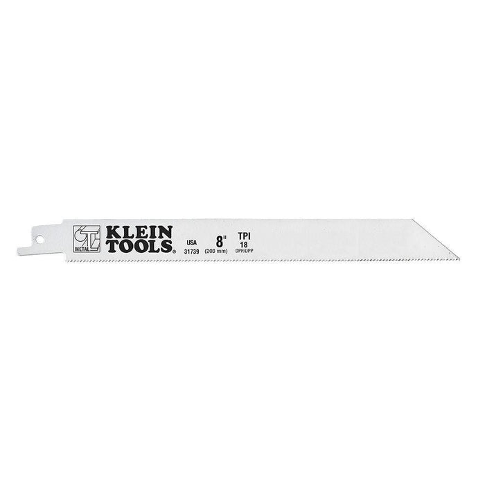 Klein Tools Reciprocating Saw Blades, 18 TPI, 8-Inch, 5-Pack, Model 31739* - Orka