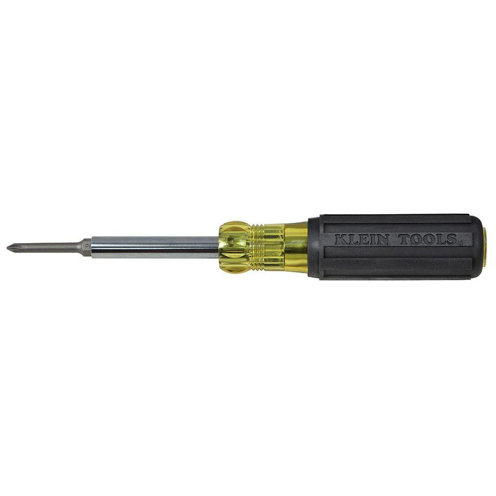 Klein Tools Multi-Bit Screwdriver / Nut Driver, 6-in-1, Extended