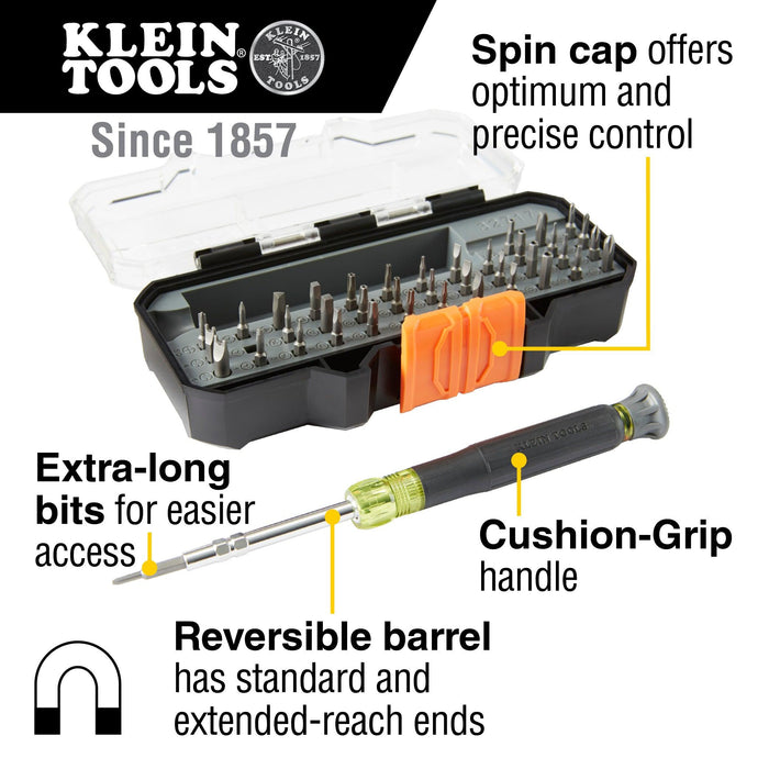 Klein Tools All-in-1 Precision Screwdriver Set with Case, Model 32717 - Orka
