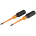 Klein Tools Screwdriver Set, Slim-Tip Insulated Phillips and Cabinet Tips, 2-Piece, Model 33732INS* - Orka