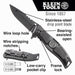 Klein Tools Electrician’s Bearing-Assisted Open Pocket Knife, Model 44228 - Orka