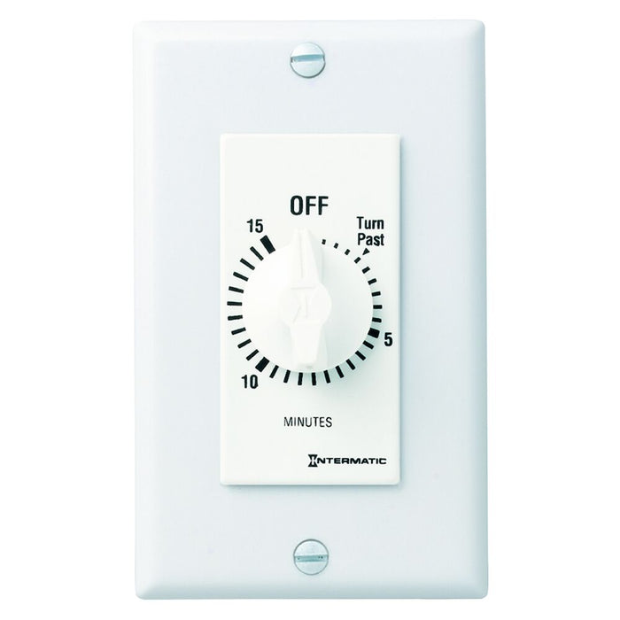 Intermatic White Spring Wound Countdown Timer, 15 Minutes Max, Model ...
