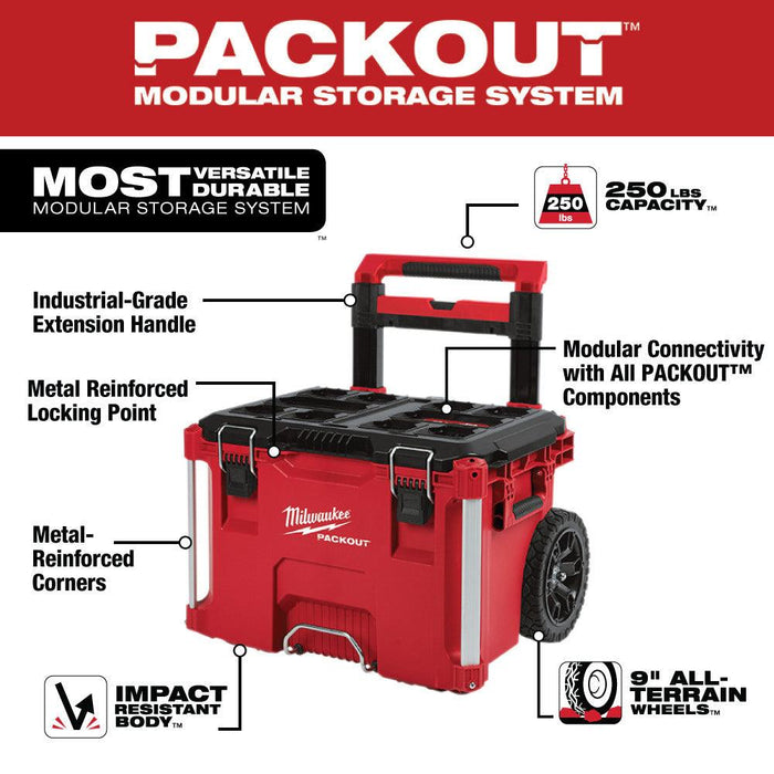 Milwaukee PACKOUT™ Rolling Tool Box, Model 48-22-8426 - Orka