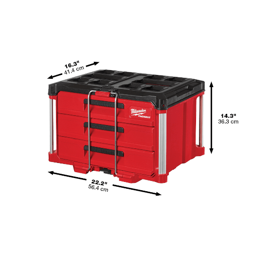 Milwaukee PACKOUT™ 3Drawer Tool Box, Model 48-22-8443* - Orka