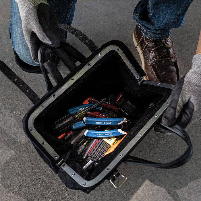 Klein Tools 12" Canvas Tool Bag, Black, Model 5102-12BLK* - Orka