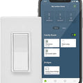 View Leviton Decora Smart No-Neutral Wi-Fi Switch in White, Model DN15S-W*