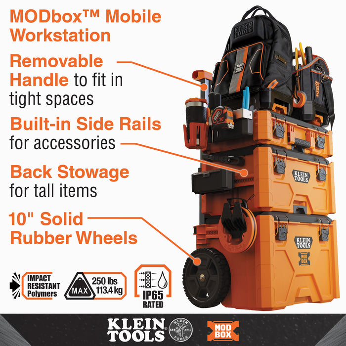 Klein Tools MODbox Short Component Box, Full Width, Model 54807MB 
