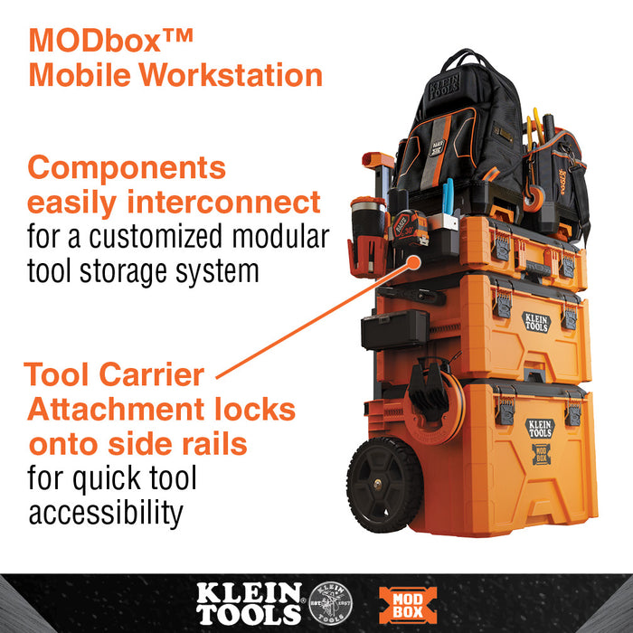 Klein Tools MODbox Tool Carrier Rail Attachment, Model 54814MB