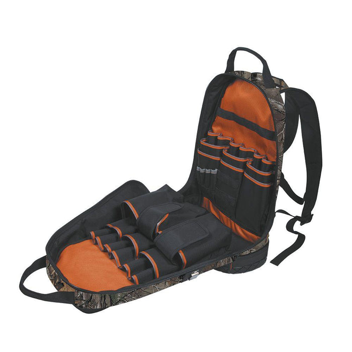 Klein Tools Tradesman™ Pro Tool Bag Backpack, 39 Pockets, REALTREE®XTRA Camo, 14-Inch, Model 55421BP14CAMO - Orka
