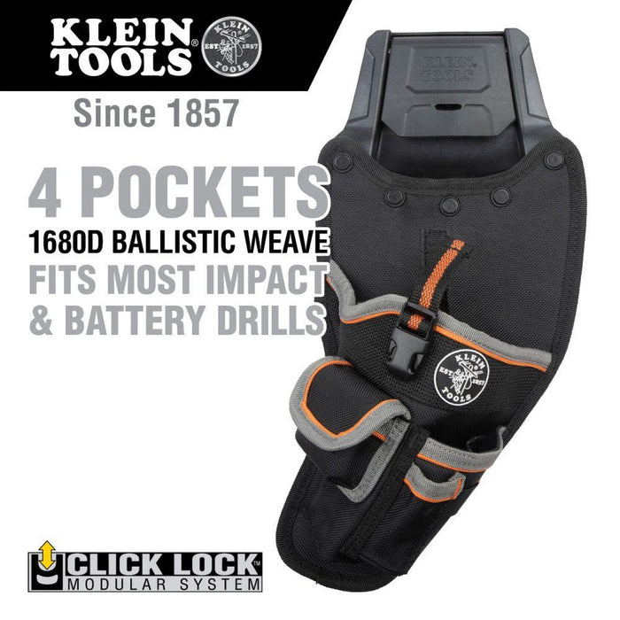 Klein Tools Tradesman Pro™ Modular Drill Pouch with Belt Clip, Model 55917 - Orka