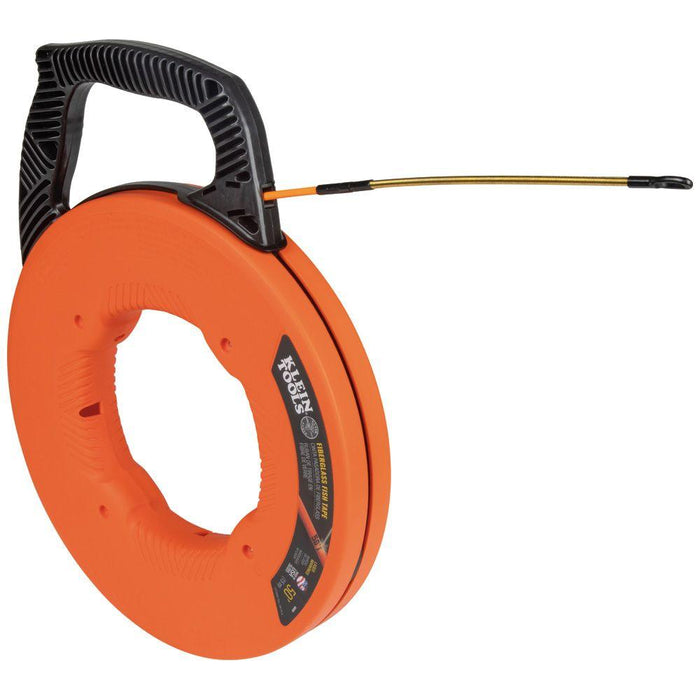 Klein Tools Fiberglass Fish Tape with Spiral Steel Leader, 50-Foot, Model 56350* - Orka