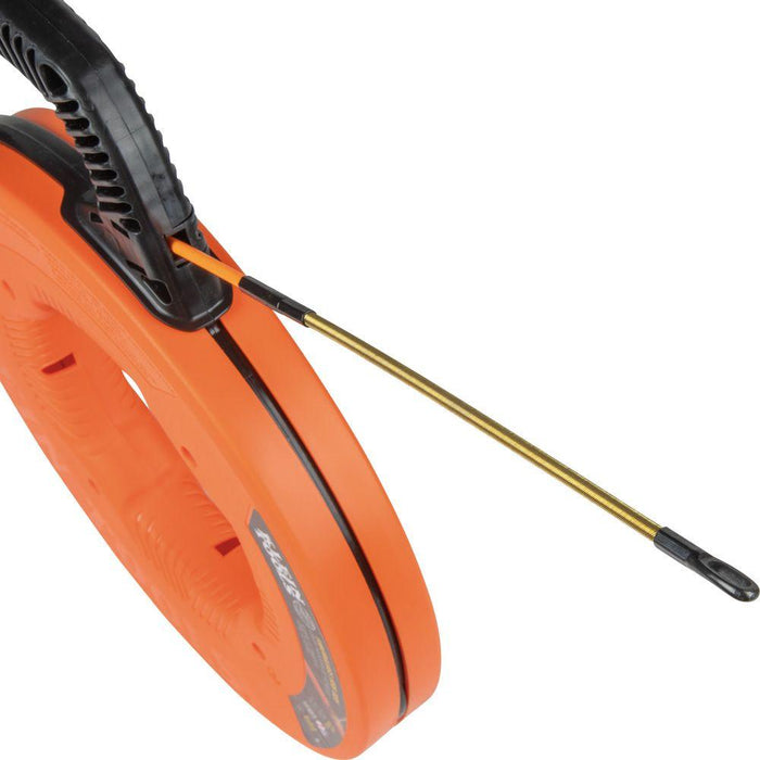 Klein Tools Fiberglass Fish Tape with Spiral Steel Leader, 50-Foot, Model 56350* - Orka