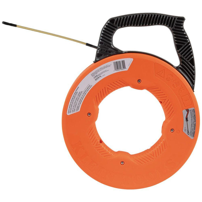 Klein Tools Fiberglass Fish Tape with Spiral Steel Leader, 100-Foot, Model 56351* - Orka