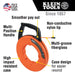Klein Tools Multi-Groove Fiberglass Fish Tape with Nylon Tip, 50-Foot, Model 56382* - Orka
