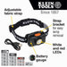 Klein Tools Rechargeable 2-Color LED Headlamp with Fabric Strap, Model 56414 - Orka