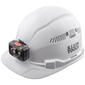 View Klein Tools Hard Hat, Vented, Cap Style with rechargeable Headlamp, Model 60113RL
