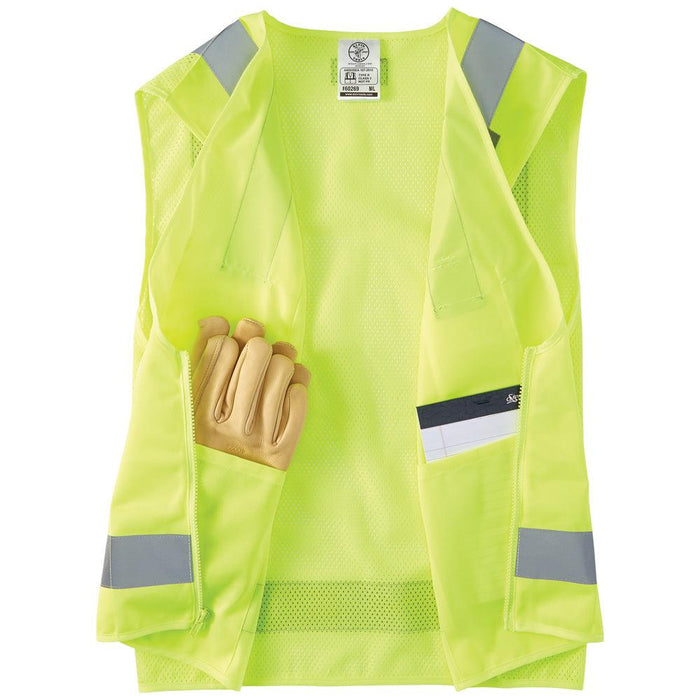 Klein Tools Large/XLarge High Visibility Safety Vest, Model 60268 - Orka