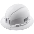 View Klein Tools Hard Hat, Non-Vented, Full Brim Style, White, Model 60400