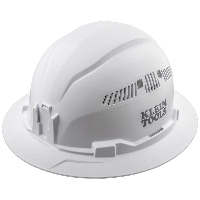 Klein Tools Hard Hat, Vented, Full Brim Style, White, Model 60401* - Orka