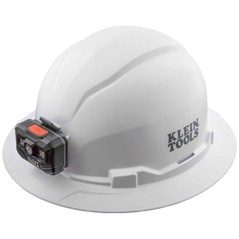 Klein Tools Non-Vented Hard Hat Full Brim with Rechargeable