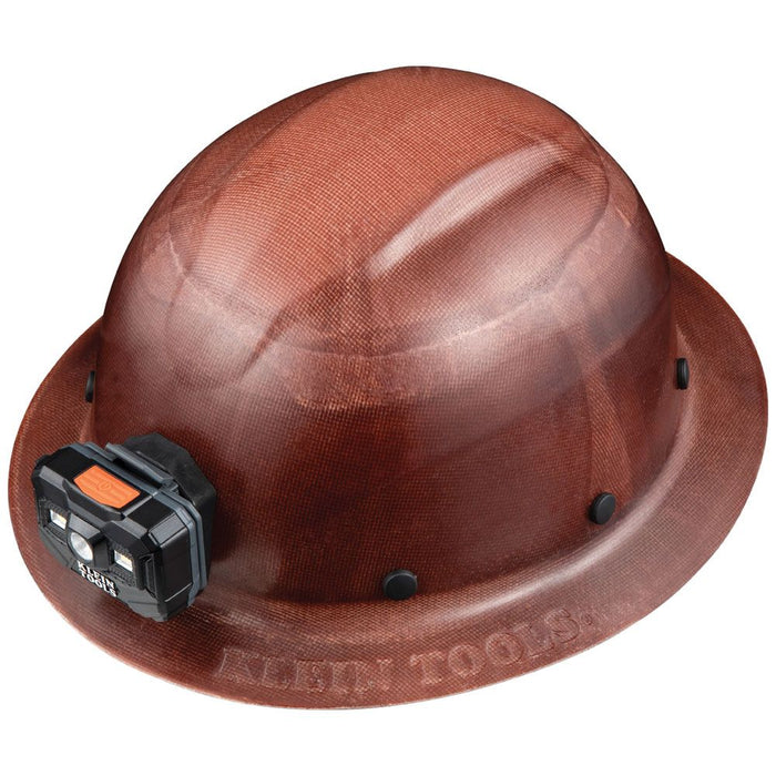 Klein Tools Hard Hat, KONSTRUCT Series, Full-Brim, Class G with Rechargeable Headlamp, Model 60447*