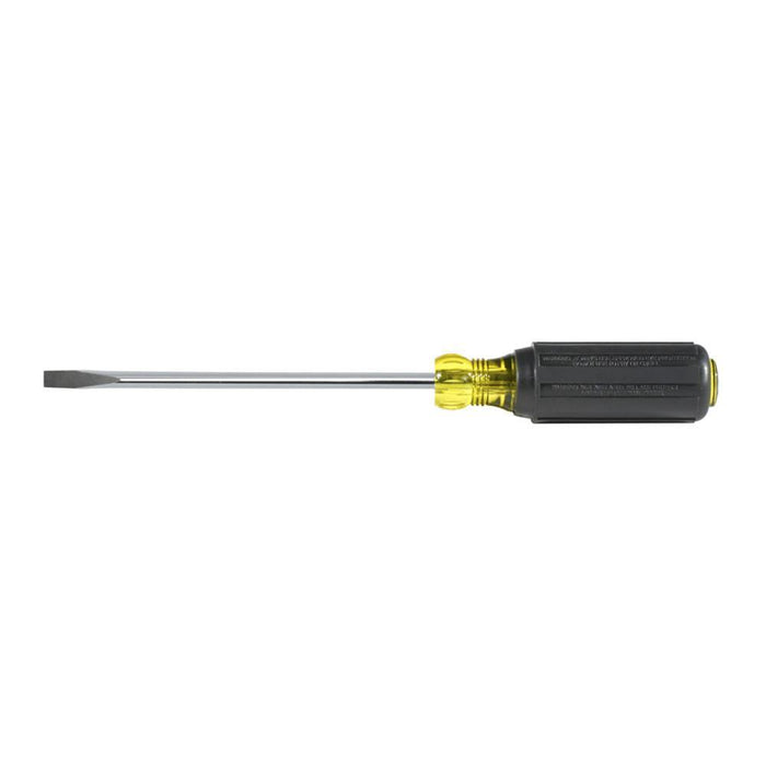 Klein Tools 1/4-Inch Cabinet Tip Screwdriver, 6-Inch Round Shank, Model 605-6 - Orka