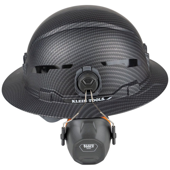 Klein Tools Hard Hat Earmuffs, Full Brim Style, Model 60502