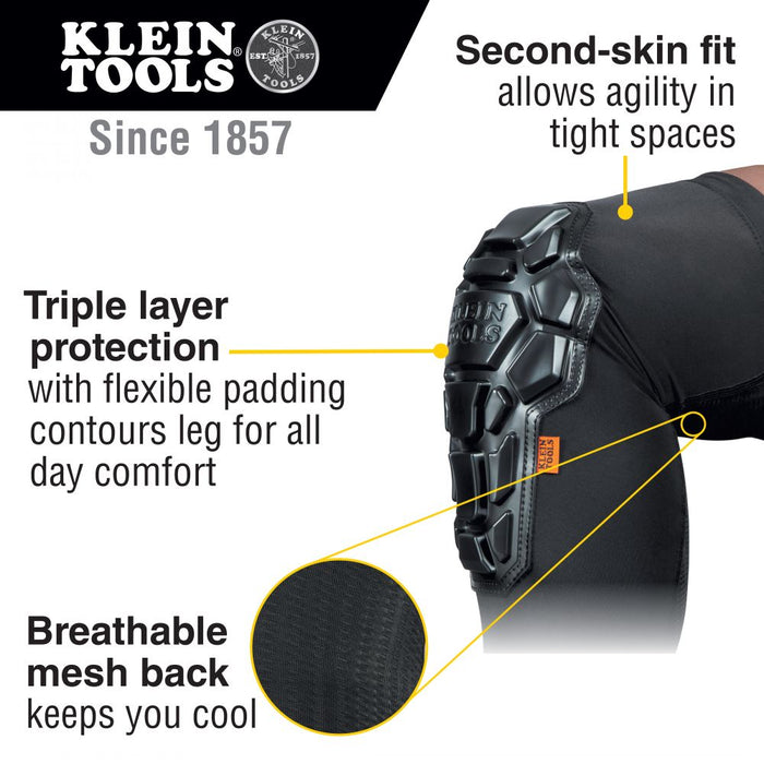 Klein Tools Heavy Duty Knee Pad Sleeves, M/L, Model 60511
