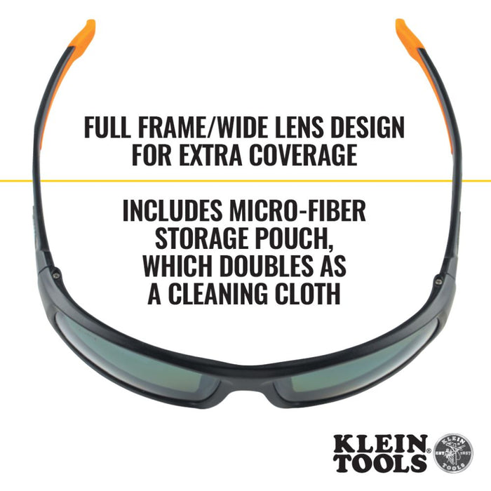 Klein Tools Professional Safety Glasses, Full Frame, Polarized Lens, Model 60539*