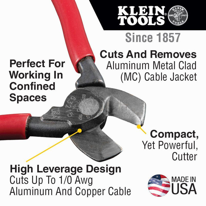 Klein Tools High-Leverage Compact Cable Cutter, Model 63215* - Orka