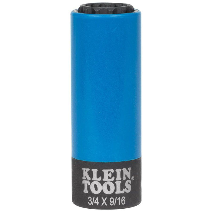 Klein Tools 2-in-1 Coated Impact Socket, 12-Point, 3/4 and 9/16-Inch, Model 66030* - Orka
