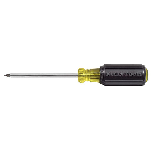 Klein Tools #3 Square Recess Screwdriver, 4-Inch Round Shank, Model 663 - Orka
