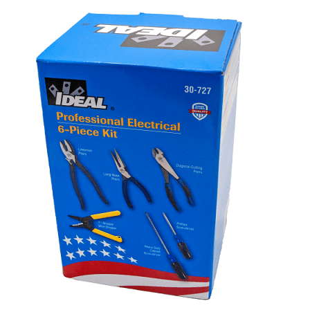 IDEAL 6 Piece Electrician's Tool Kit, Model 30-727CDN - Orka