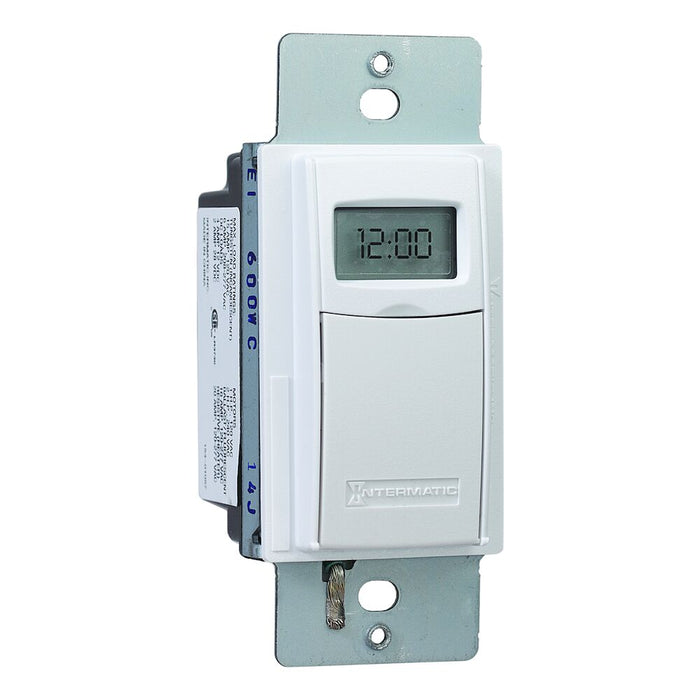 Intermatic White 7-Day Heavy-Duty Programmable Timer, 20A, Model EI600WC