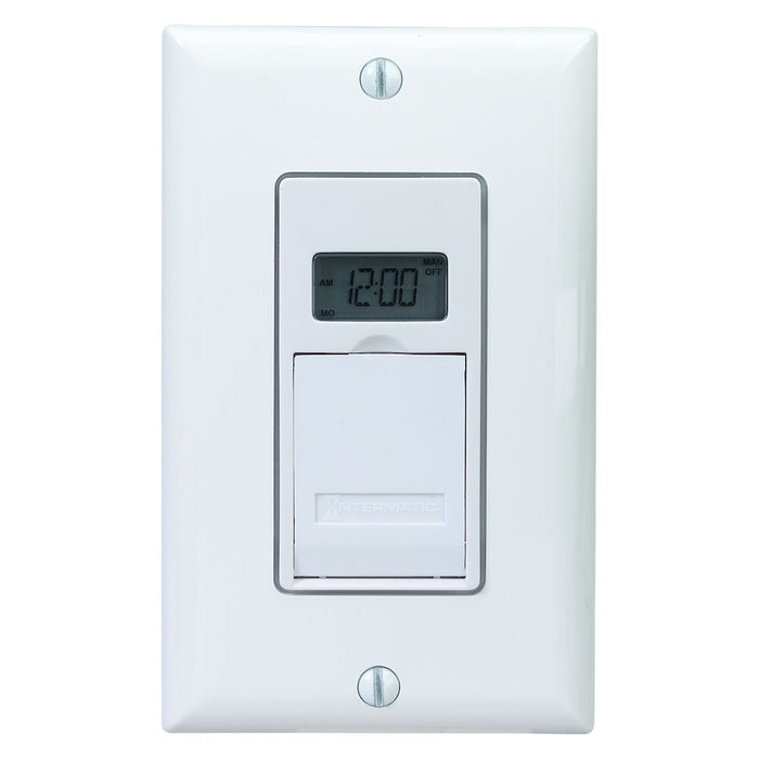 Intermatic White 7-Day Standard Programmable Timer, 12A, Model EJ600