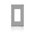 View Plaque murale sans vis Leviton Decora simple (grise), modèle 80301