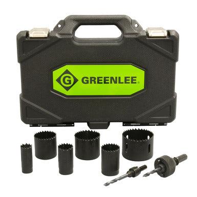 Greenlee Bi-Metal Hole Saw Kit, 1/2-Inch to 2-Inch Conduits, Model 830* - Orka