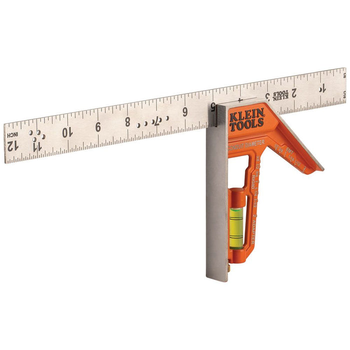 Klein Tools Electrician's Combination Square, 12-Inch, Model 935CSEL