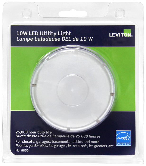Leviton 10W LED Keyless Ceiling Utility Light - White - Orka