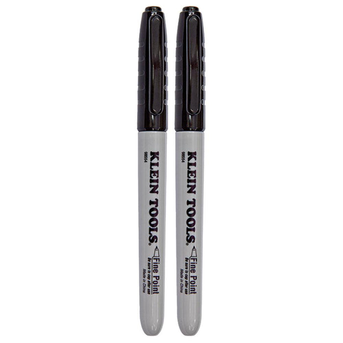 Klein Tools Fine Point Permanent Markers, Pack of 2, Model 98554 - Orka