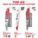 Milwaukee 9 in. 5/8 TPI the Ax SAWZALL Blades (5 Pack), Model 48-00-5026 - Orka